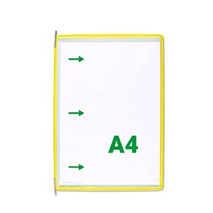 20 tarifold Sichttafeln DIN A4 gelb, Öffnung seitlich