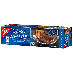 GUT&GÜNSTIG Schoko Waffeln Vollmilch  175,0 g, 1 St.