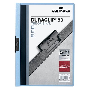 DURABLE Klemmhefter DURACLIP hellblau, 25 St.