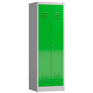 ClassiX Spind gelbgrün, lichtgrau X-510425, 1 Schließfach 59,0 x 50,0 x 180,0 cm