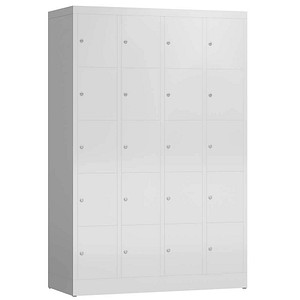 ClassiX Schließfachschrank lichtgrau X-520540, 20 Schließfächer 118,5 x 50,0 x 180,0 cm
