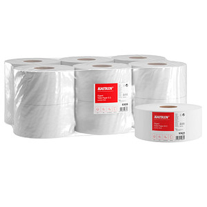 KATRIN Jumbo-Toilettenpapier Gigant S2 2-lagig, 12 Rollen