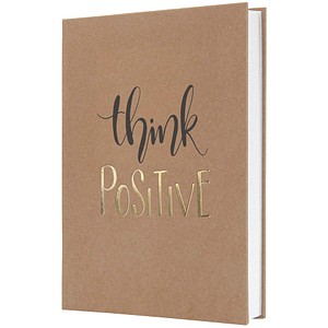 SIGEL Notizbuch JOLIE Pure Positivity DIN A5 liniert, braun/schwarz/gold Hardcover 192 Seiten, 1 St.