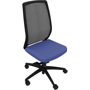 Quadrifoglio Bürostuhl Orion Stoff blau, Gestell schwarz