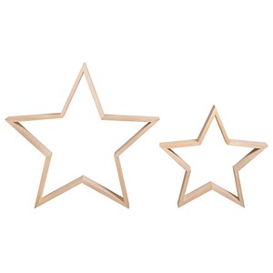 Rayher Bastelholz natur Holzrahmen-Set Stern, 1 Pack