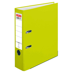 herlitz maX.file protect Ordner neon grün Kunststoff 8,0 cm DIN A4