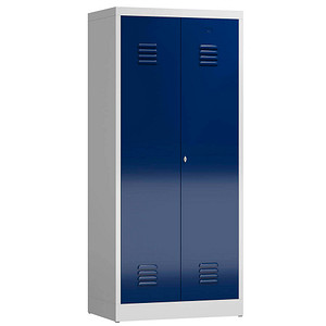 ClassiX Spind enzianblau, lichtgrau X-515421, 1 Schließfach 80,0 x 50,0 x 180,0 cm
