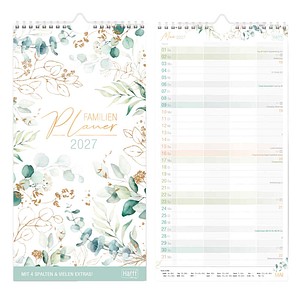 Häfft® Verlag Familienkalender Blattgold 2027, 1 St.
