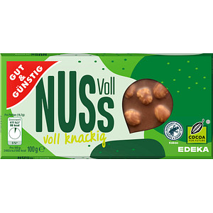 GUT&GÜNSTIG Voll Nuss Schokolade 100,0 g, 1 St.