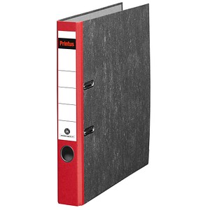 Printus Ordner rot marmoriert Karton 5,0 cm DIN A4, 1 St.