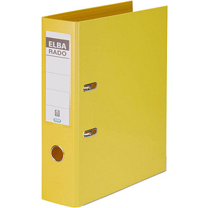 ELBA rado plast Ordner gelb Kunststoff 8,0 cm DIN A4 ELBA rado plast Ordner gelb Kunststoff 8,0 cm DIN A4