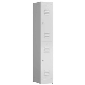 ClassiX Spind lichtgrau X-520210, 2 Schließfächer 31,0 x 50,0 x 180,0 cm