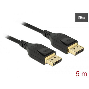 DeLOCK DisplayPort 1.4 Kabel 8K 60 Hz 5,0 m schwarz