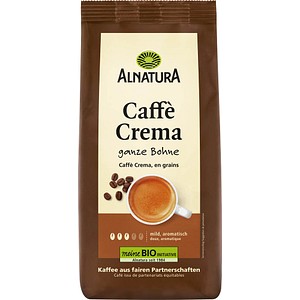 ALNATURA Caffè Crema Bio-Kaffeebohnen, Arabicabohnen mild, 1 kg