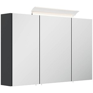 POSSEIK Spiegel mit Beleuchtung 100 grafit 100,0 x 17,0 x 62,0 cm