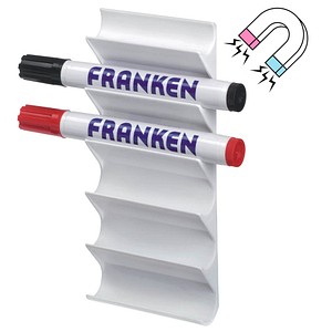 FRANKEN Stiftehalter weiß Acryl 6 Fächer 7,5 x 1,2 x 16,0 cm