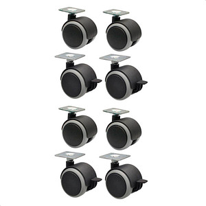 WAGNER® design yourself Rollen für Schränke und Regale RO 0724, 8 St.