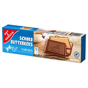 GUT&GÜNSTIG Schoko-Butterkeks Vollmilch Kekse 125,0 g, 1 St.