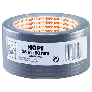 NOPI Gewebeband silber 50,0 mm x 25,0 m 1 Rolle