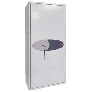 phoenix FORTRESS KEY SAFES Schlüsseltresor signalweiß mit 240 Haken, Doppelbartschloss, 45,0 x 24,5 x 100,0 cm, 1 St.