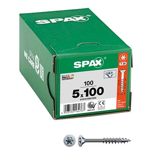 SPAX® Universalschrauben T20 Senkkopf WIROX 0191010501003 5 mm x 100 mm, 100 St.