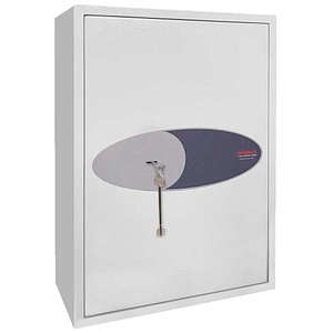 phoenix FORTRESS KEY SAFES Schlüsseltresor signalweiß mit 132 Haken, Doppelbartschloss, 45,0 x 24,5 x 60,0 cm, 1 St.
