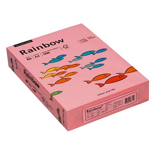 Rainbow Kopierpapier COLOURED PAPER rosa DIN A4 80 g/qm 500 Blatt Rainbow Kopierpapier COLOURED PAPER rosa DIN A4 80 g/qm 500 Blatt