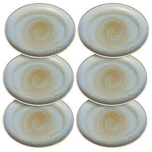 HEART & SOUL Servierplatten Perfect Match Breeze blau 31,0 x 24,0 cm, 6 St.