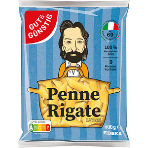 GUT&GÜNSTIG Penne Rigate  500,0 g, 1 St.