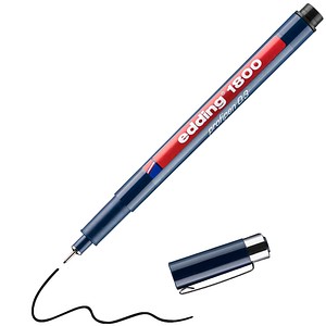 edding 1800 Fineliner schwarz 0,35 mm, 1 St.