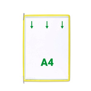 20 tarifold Sichttafeln DIN A4 gelb, Öffnung oben