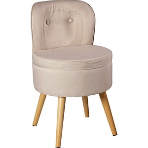 Echtwerk Sessel Vince creme buche Stoff 42,0 x 42,0 x 71,0 cm, 1 St.