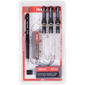 ARISTO mg1 pro College Tuschefüller-Set schwarz, 1 Set
