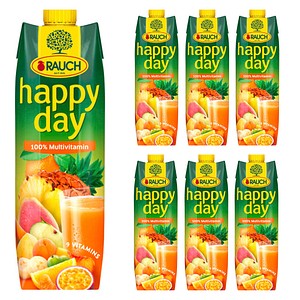 happy day Fruchtsaftkonzentrat Multivitamin 6x 1,0 l