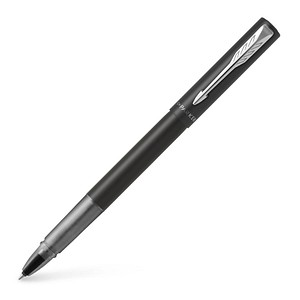 PARKER Vector XL Rollerball Tintenroller schwarz/silber 0,35 mm, Schreibfarbe: schwarz, 1 St.