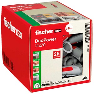 fischer DuoPower 14x70 2K 538254 Universaldübel Ø 14 mm x 70 mm, 20 St.