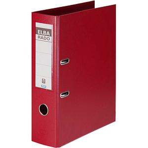 ELBA rado plast Ordner rot Kunststoff 8,0 cm DIN A4 ELBA rado plast Ordner rot Kunststoff 8,0 cm DIN A4