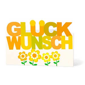 LUMA Geburtstagskarte Glückwunsch LU GKO 09 bunt, 1 St.
