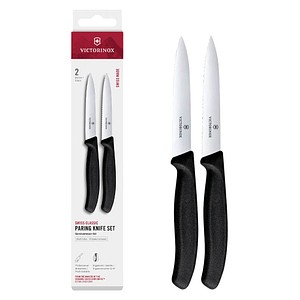 VICTORINOX Küchenmesser  Swiss Classic silber, schwarz, Klinge: 10,0 cm, 2 St.