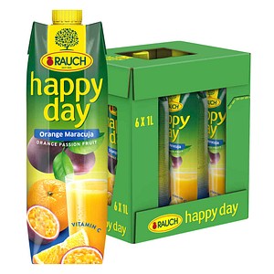 happy day Maracuja Fruchtsaftkonzentrat 6x 1,0 l