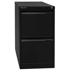 BISLEY Hängeregistraturschrank schwarz 2 Schubladen 41,3 x 62,2 x 71,1 cm, 1 St.