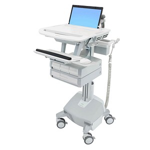 ergotron Visitenwagen StyleView SV44 Laptop grau für 1 Notebook, 1 Tastatur, 1 Maus