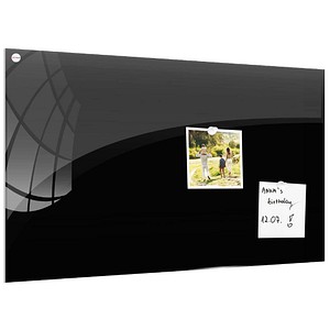 ALLboards Glas-Magnettafel 120,0 x 90,0 cm schwarz