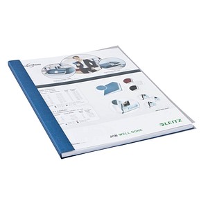 LEITZ Buchbindemappen blau Softcover für 36 - 70 Blatt DIN A4, 10 St.