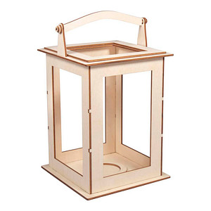 Rayher Holzbausatz Laterne Basic natur