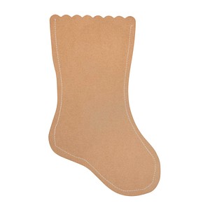 Rayher Bastelzubehör Papier-Weihnachtsstrümpfe braun 6 St.