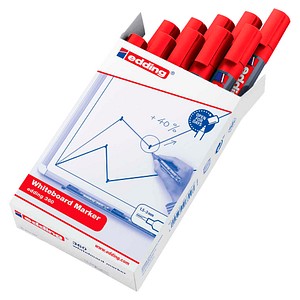 edding 360 Whiteboard-Marker rot 1,5 - 3,0 mm, 10 St.