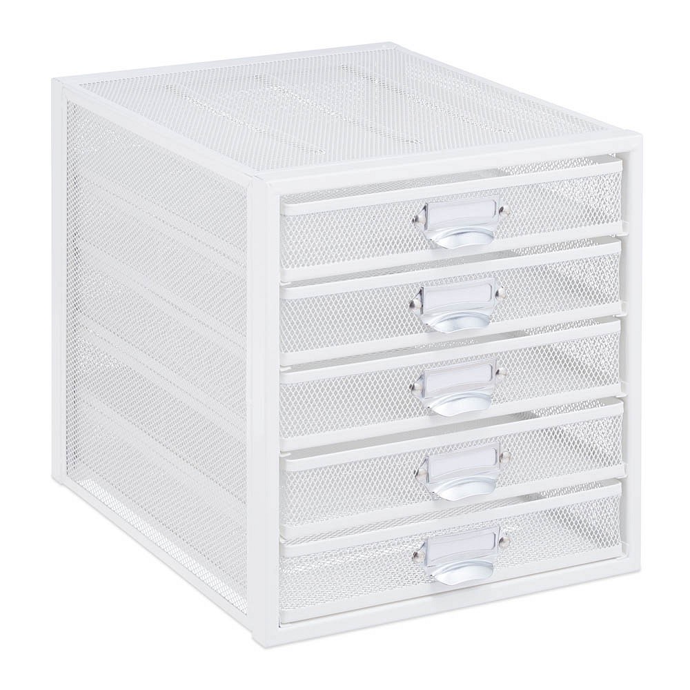 CEP Organizer Schubladenbox Smoove Weiß/bunt-transparent DIN A4 Mit 5 Schubladen Cs07fv0rx