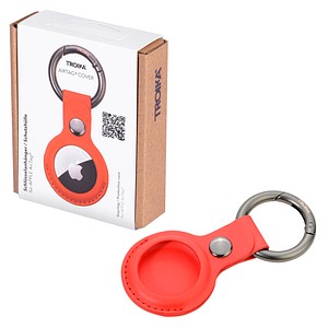 TROIKA® Schlüsselanhänger AIRTAG COVER rot