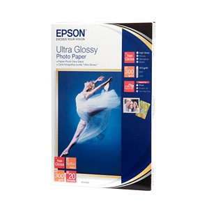 EPSON Fotopapier S041926 10,0 x 15,0 cm hochglänzend 300 g/qm 20 Blatt